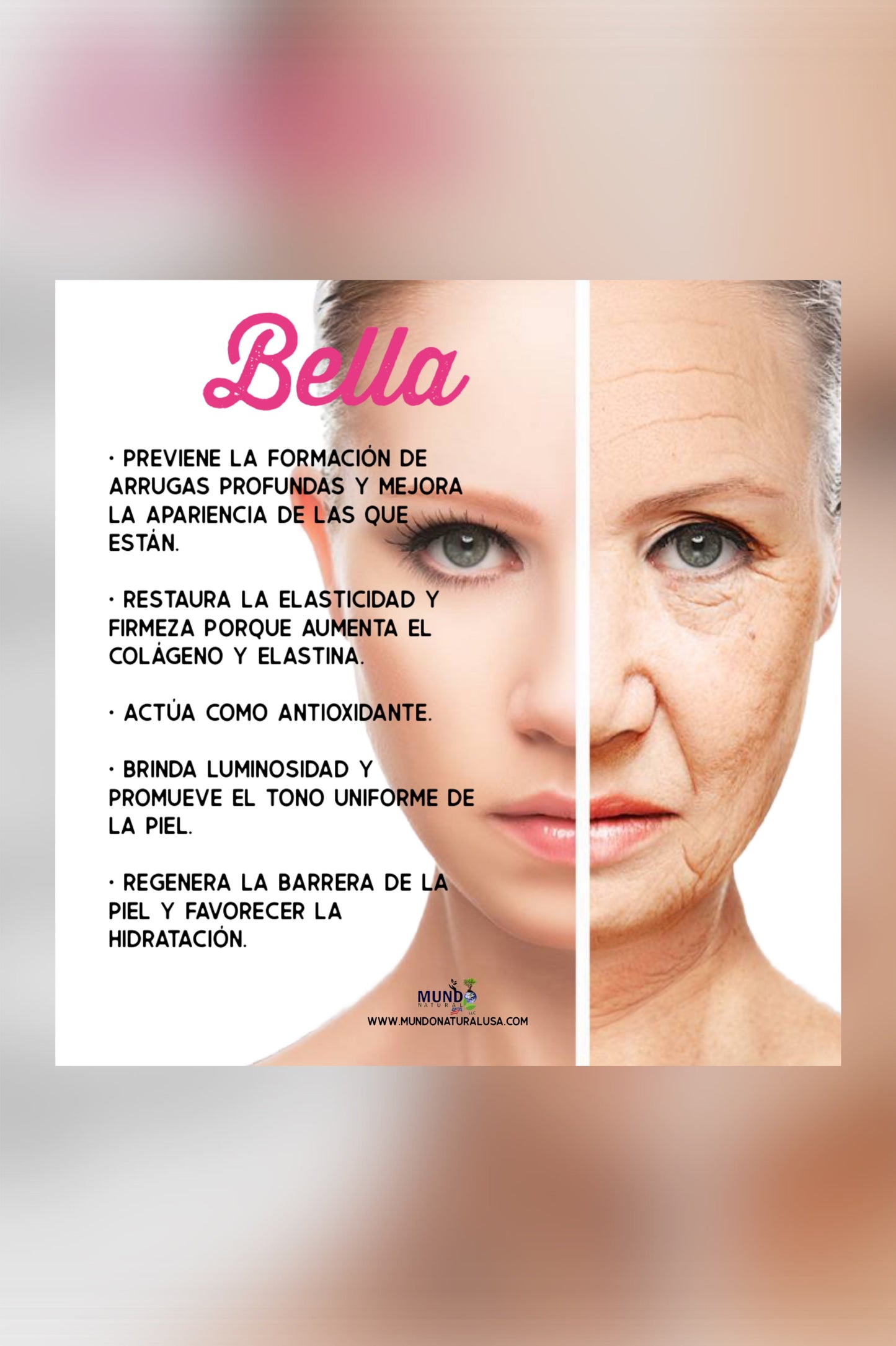 1- BELLA Gel facial Colageno ácido hialuronico - Gel facial Colágeno ácido hialurónico