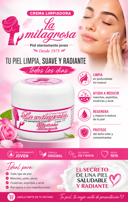 La Milagrosa Crema facial + jabón el poderoso