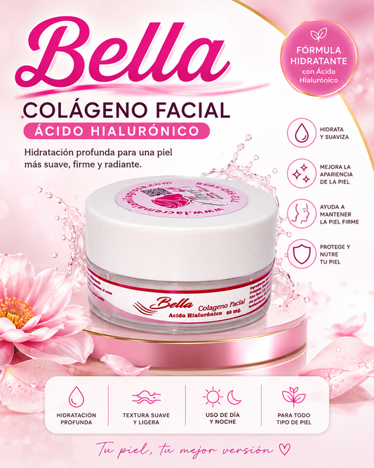 BELLA facial Gel Serum Colageno ácido hialuronico