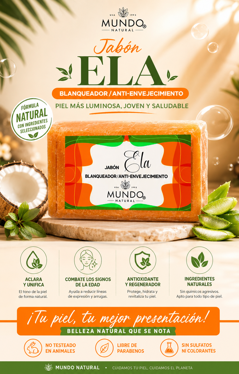 La Tía Mana crema facial + jabón Ela